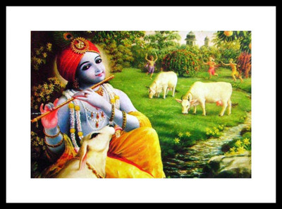 Aabhaas Krishna Wall Poster Fine Art Print(12 inch X 18 inch, Rolled)