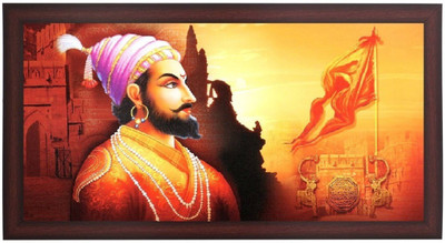 

Aabhaas Shivaji Wall Poster Fine Art Print(12 inch X 18 inch, Rolled)
