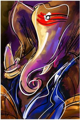 

Aabhaas Ganesha Wall Poster Fine Art Print(12 inch X 18 inch, Rolled)
