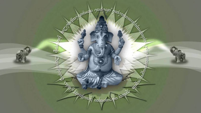 

Aabhaas Ganesha Wall Poster Fine Art Print(12 inch X 18 inch, Rolled)