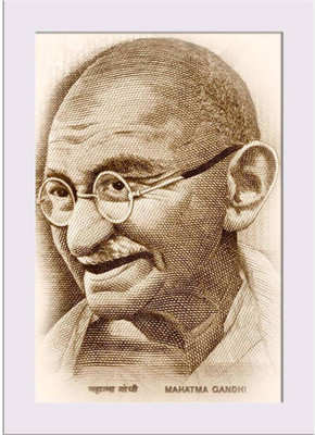 

Aabhaas Mahatma Gandhi Wall Poster Fine Art Print(12 inch X 18 inch, Rolled)