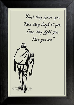 

Aabhaas Mahatma Gandhi Wall Poster Fine Art Print(12 inch X 18 inch, Rolled)