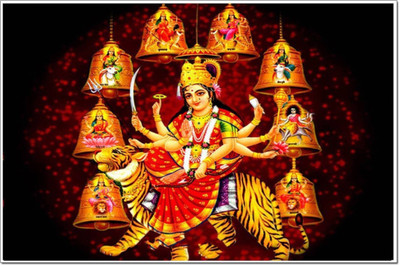 

Aabhaas Mata Lakshmi Wall Poster Fine Art Print(12 inch X 18 inch, Rolled)