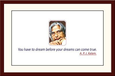 

Aabhaas Abdul Kalam Wall Poster Fine Art Print(12 inch X 18 inch, Rolled)