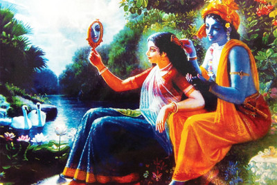 

Aabhaas Radha Krishna Wall Poster Fine Art Print(12 inch X 18 inch, Rolled)