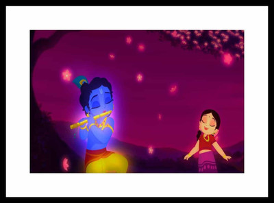 Aabhaas Krishna Wall Poster Fine Art Print(12 inch X 18 inch, Rolled)