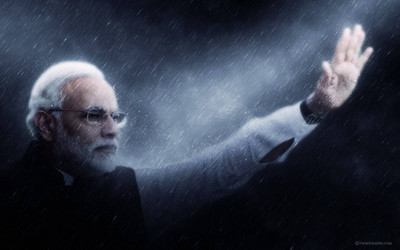 

Aabhaas Narendra Modi Wall Poster Fine Art Print(12 inch X 18 inch, Rolled)