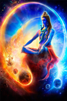 

Aabhaas Shiva Wall Poster Fine Art Print(12 inch X 18 inch, Rolled)
