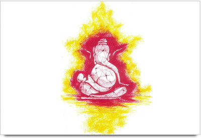 

Aabhaas Ganesha Wall Poster Fine Art Print(12 inch X 18 inch, Rolled)