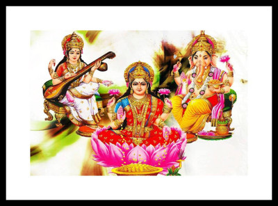 

Aabhaas Ganesha Wall Poster Fine Art Print(12 inch X 18 inch, Rolled)
