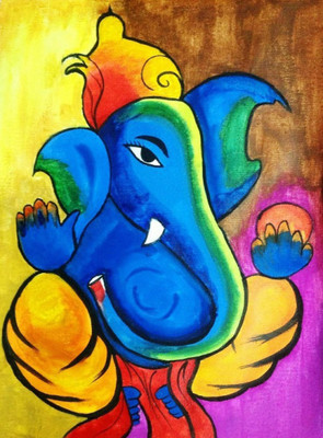 

Aabhaas Ganesha Wall Poster Fine Art Print(12 inch X 18 inch, Rolled)