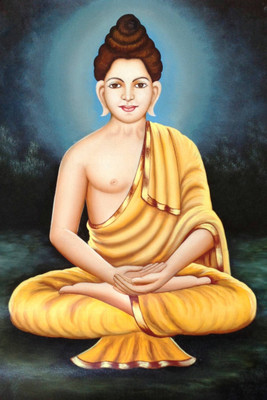 

Aabhaas Buddha Wall Poster Fine Art Print(12 inch X 18 inch, Rolled)
