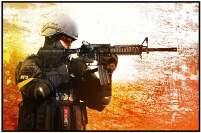 

Aabhaas Counter Strike Wall Poster Fine Art Print(12 inch X 18 inch, Rolled)
