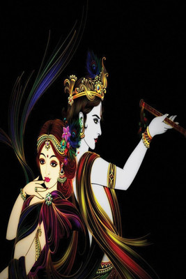 

Aabhaas Krishna Wall Poster Fine Art Print(12 inch X 18 inch, Rolled)