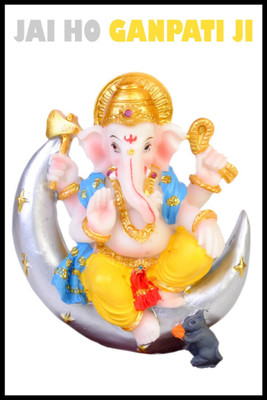 

Aabhaas Ganesha Wall Poster Fine Art Print(12 inch X 18 inch, Rolled)
