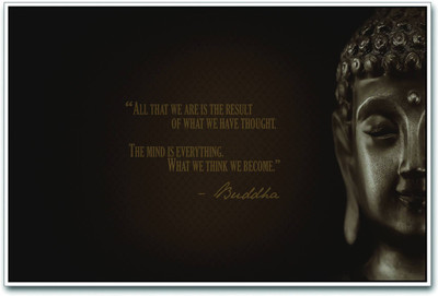 

Aabhaas Buddha Wall Poster Fine Art Print(12 inch X 18 inch, Rolled)