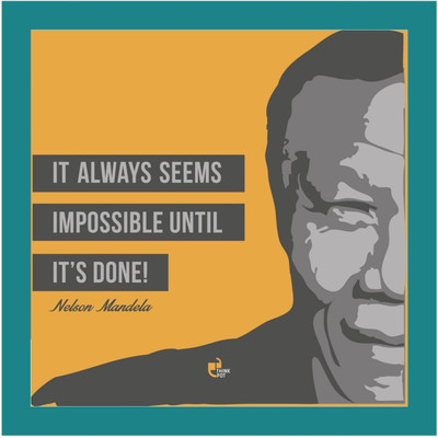 

Aabhaas Nelson Mandela Wall Poster Fine Art Print(12 inch X 18 inch, Rolled)