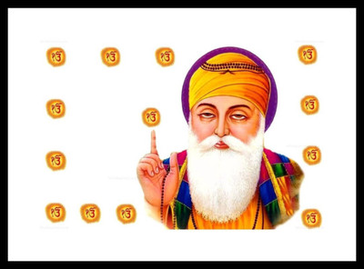 

Aabhaas Guru Nanak Wall Poster Fine Art Print(12 inch X 18 inch, Rolled)