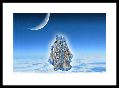 Aabhaas Radha Krishna Wall Poster Fine Art Print(12 inch X 18 inch, Rolled)