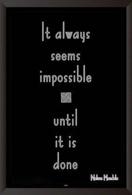

Aabhaas Nelson Mandela Wall Poster Fine Art Print(12 inch X 18 inch, Rolled)