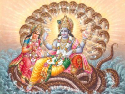 Aabhaas Vishnu Wall Poster Fine Art Print(12 inch X 18 inch, Rolled)