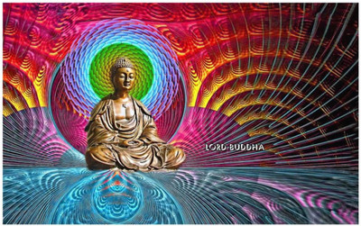 

Aabhaas Buddha Wall Poster Fine Art Print(12 inch X 18 inch, Rolled)