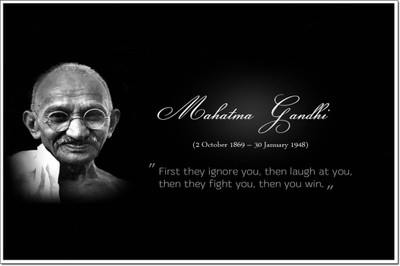 

Aabhaas Mahatma Gandhi Wall Poster Fine Art Print(12 inch X 18 inch, Rolled)