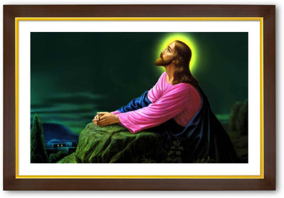 

Aabhaas Jesus Christ Wall Poster Fine Art Print(12 inch X 18 inch, Rolled)