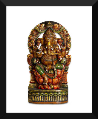 

Aabhaas Ganesha Wall Poster Fine Art Print(12 inch X 18 inch, Rolled)