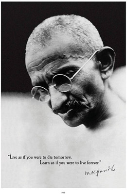 

Aabhaas Mahatma Gandhi Wall Poster Fine Art Print(12 inch X 18 inch, Rolled)