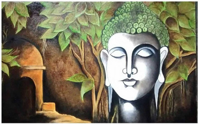 

Aabhaas Buddha Wall Poster Fine Art Print(12 inch X 18 inch, Rolled)