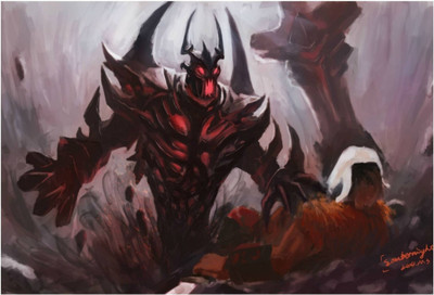 

Akhuratha Dota 2 Fine Quality Wall Poster Paper Print(12 inch X 18 inch, Rolled)