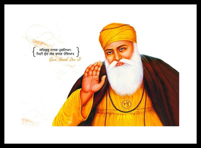 

Aabhaas Guru Nanak Wall Poster Fine Art Print(12 inch X 18 inch, Rolled)