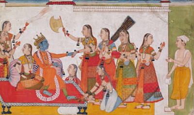

Aabhaas Radha Krishna Wall Poster Fine Art Print(12 inch X 18 inch, Rolled)