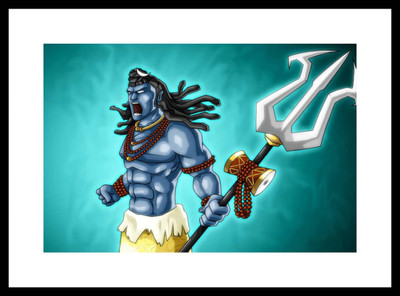 

Aabhaas Shiva Wall Poster Fine Art Print(12 inch X 18 inch, Rolled)