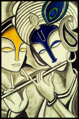 

Aabhaas Krishna Wall Poster Fine Art Print(12 inch X 18 inch, Rolled)