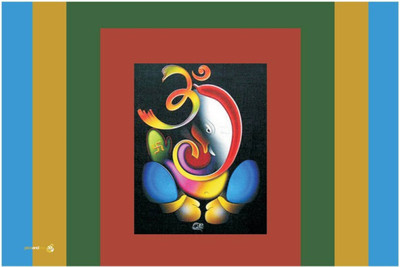 

Aabhaas Ganesha Wall Poster Fine Art Print(12 inch X 18 inch, Rolled)