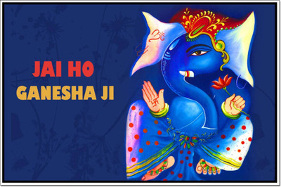 

Aabhaas Ganesha Wall Poster Fine Art Print(12 inch X 18 inch, Rolled)
