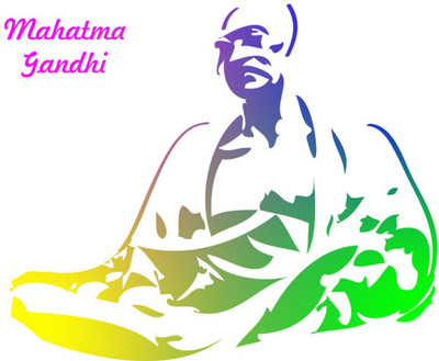 

Aabhaas Mahatma Gandhi Wall Poster Fine Art Print(12 inch X 18 inch, Rolled)
