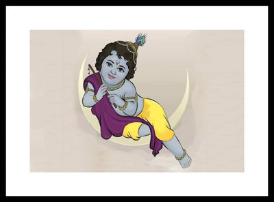 

Aabhaas Krishna Wall Poster Fine Art Print(12 inch X 18 inch, Rolled)