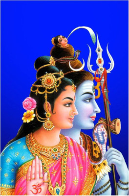 

Aabhaas Shiva Parvathi Wall Poster Fine Art Print(12 inch X 18 inch, Rolled)