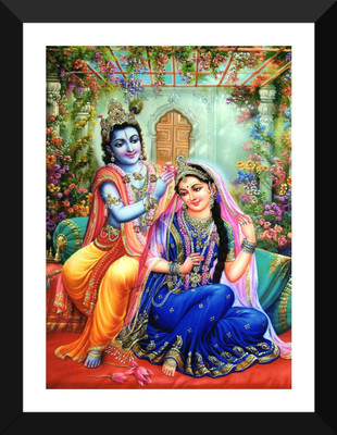 

Aabhaas Radha Krishna Wall Poster Fine Art Print(12 inch X 18 inch, Rolled)