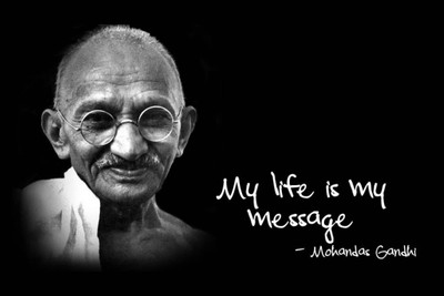 

Aabhaas Mahatma Gandhi Wall Poster Fine Art Print(12 inch X 18 inch, Rolled)