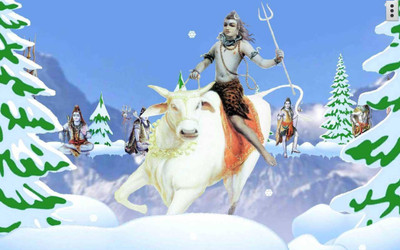 

Aabhaas Shiva Wall Poster Fine Art Print(12 inch X 18 inch, Rolled)