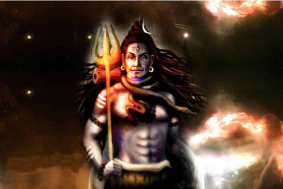

Aabhaas Shiva Wall Poster Fine Art Print(12 inch X 18 inch, Rolled)