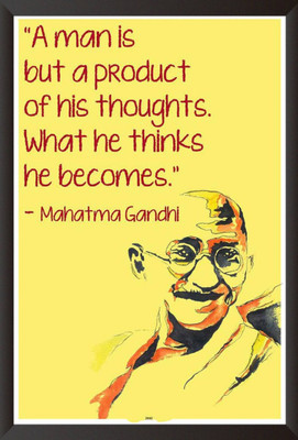 

Aabhaas Mahatma Gandhi Wall Poster Fine Art Print(12 inch X 18 inch, Rolled)