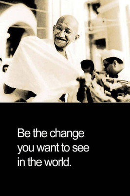 

Aabhaas Mahatma Gandhi Wall Poster Fine Art Print(12 inch X 18 inch, Rolled)