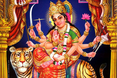 

Aabhaas Mata Lakshmi Wall Poster Fine Art Print(12 inch X 18 inch, Rolled)