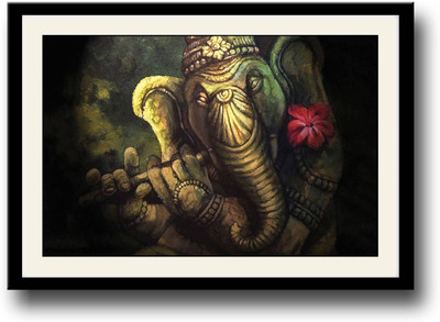 

Aabhaas Ganesha Wall Poster Fine Art Print(12 inch X 18 inch, Rolled)
