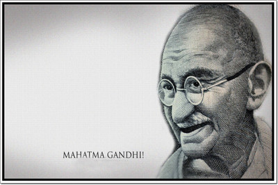 

Aabhaas Mahatma Gandhi Wall Poster Fine Art Print(12 inch X 18 inch, Rolled)